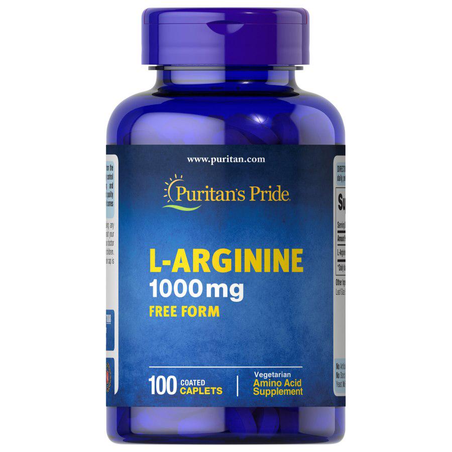 Аминокислота Puritan's Pride L-Arginine 1000 мг 100 каплет (8713)