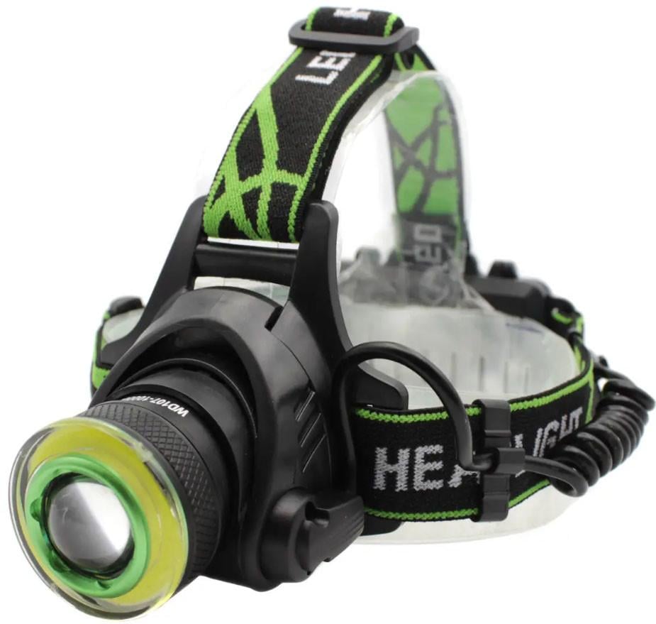 Ліхтар налобний LED RB-107 акумуляторний для риболовлі T6+LED Zoom (1959952600)