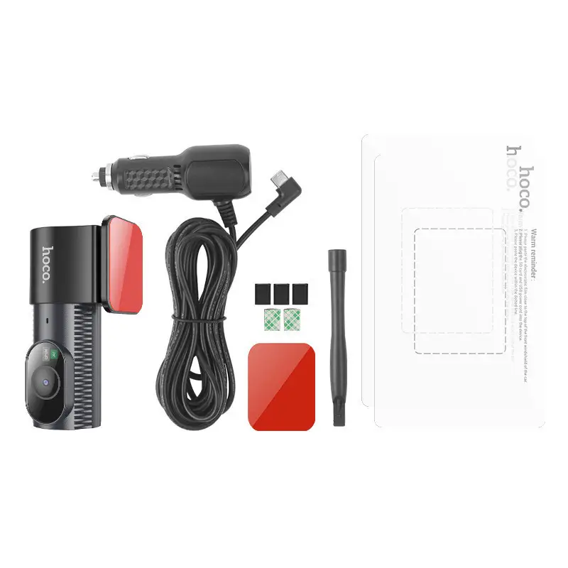 Видеорегистратор Hoco DV7 2K Display Hidden Driving Recorder Black - фото 2