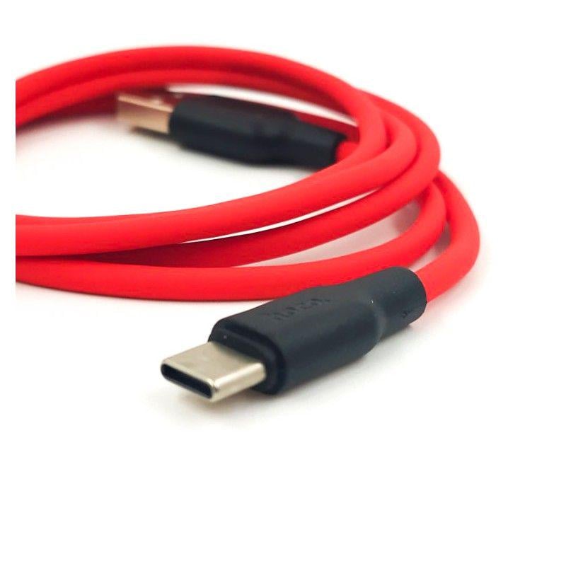 Кабель Hoco X21 сверхпрочный силиконовый USB Type-C Red (17418) - фото 2