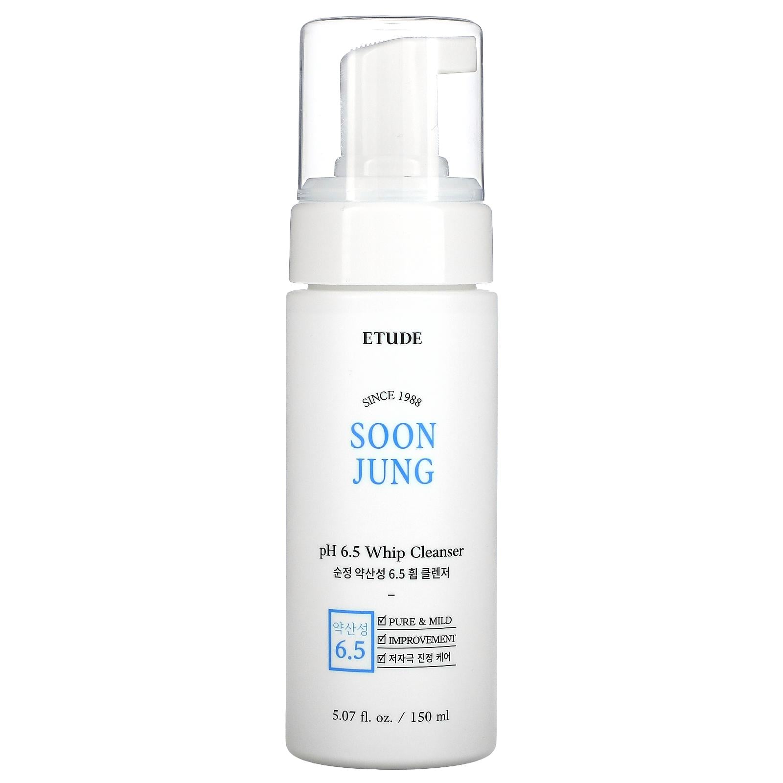 Пенка-мусс для умывания для чувствительной кожи Etude House SOONJUNG ph 6.5 Whip Cleanser (172954)