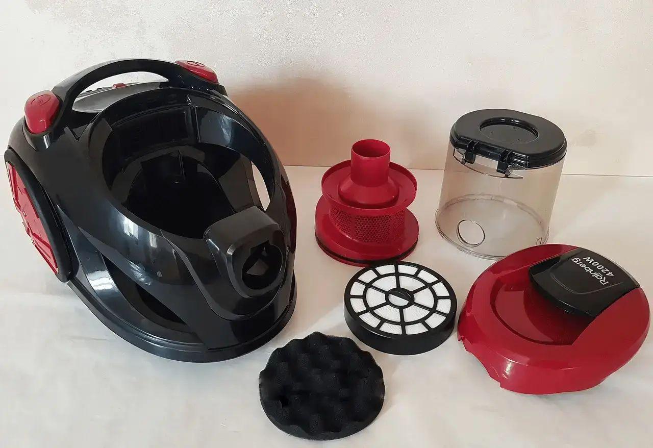 Пылесос контейнерный с турбощеткой Rainberg RB-653 TB 4200W 38х29х25,5 см с сматыванием шнура и индикацией наполнения Пылесос контейнерный с турбощеткой Rainberg RB-653 TB 4200W 38х29х25,5 см с сматыванием шнура и индикацией наполнения