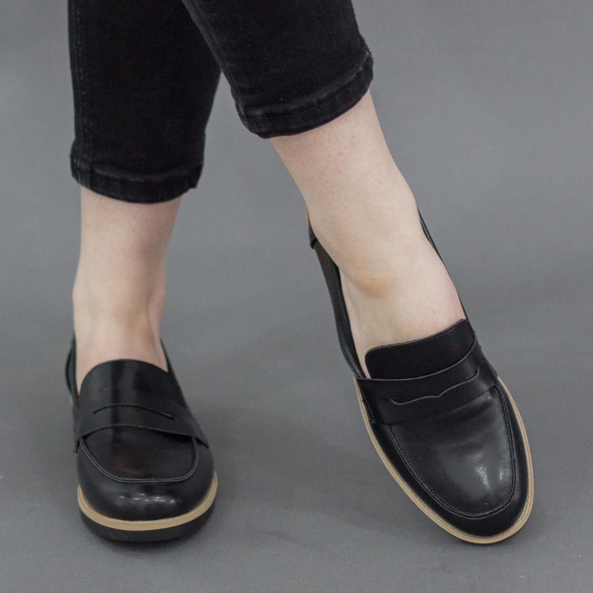 Лоферы женские Fashion р. 38 24,5 см Черный (2804)