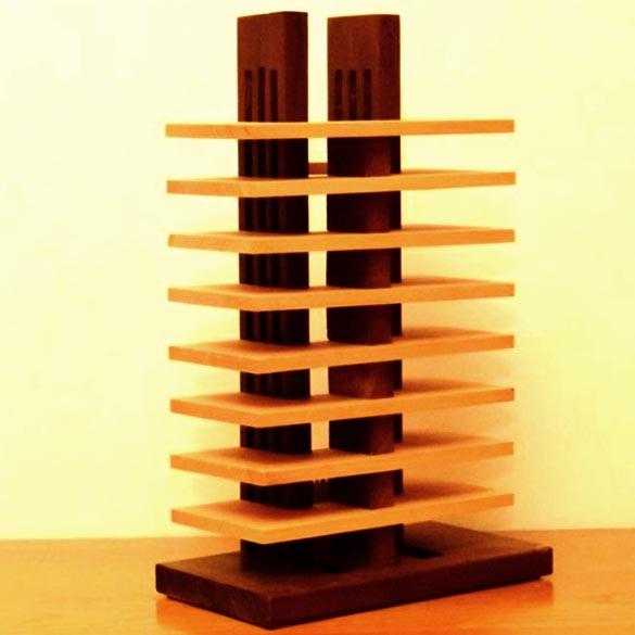 Светильник настольный из дерева Баральди Карри/Савоярди (НСС-00750315)