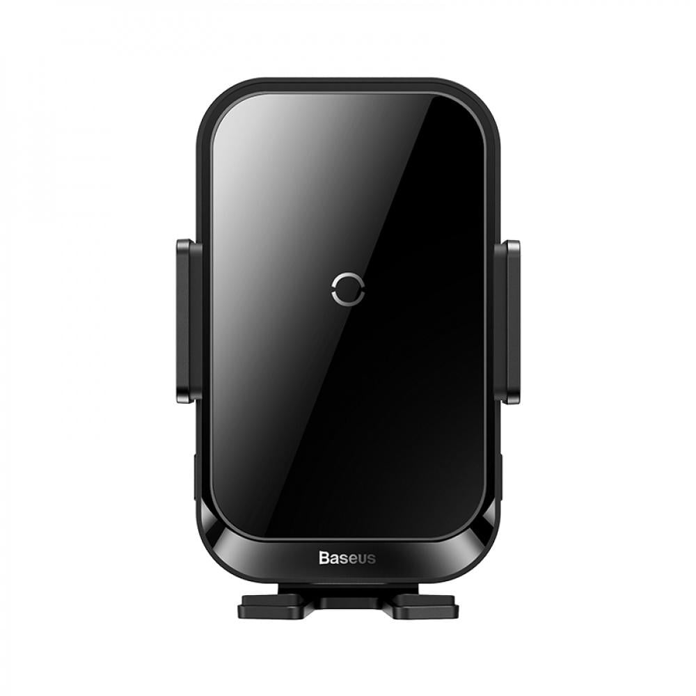 Держатель для телефона в машину BASEUS Halo Electric 15 W с беспроводной зарядкой Black (38479)