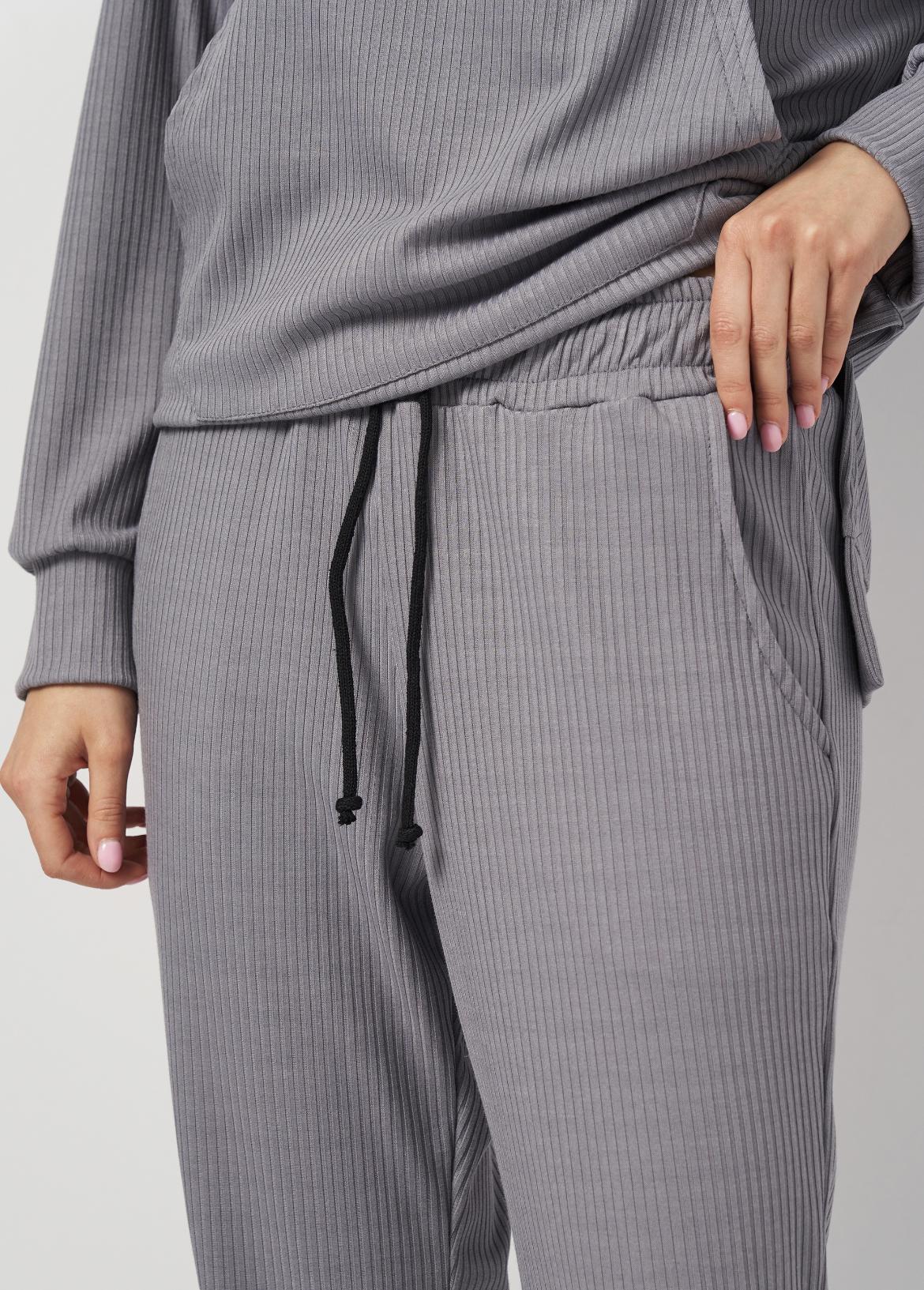 Костюм в рубчик женский Мари р. 56 Серый (2285640818) - фото 6 Костюм в рубчик женский Мари р. 56 Серый (2285640818) - фото 6