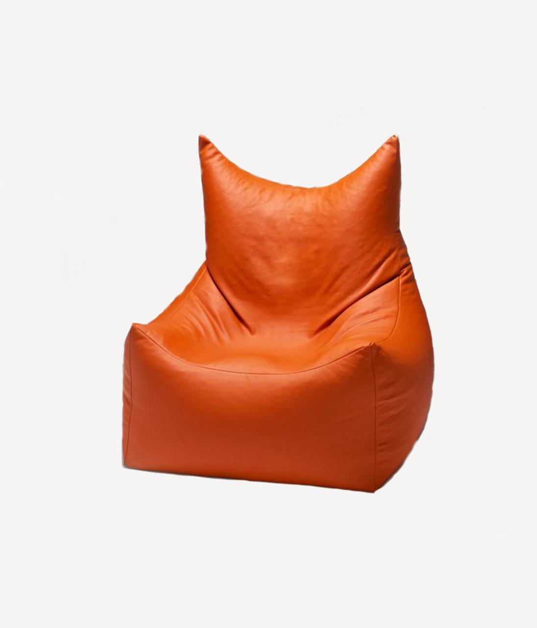 Кресло мешок BIG YETI Gothic-105 80x90 см ткань кожзаменитель Оранжевый (1402925746)