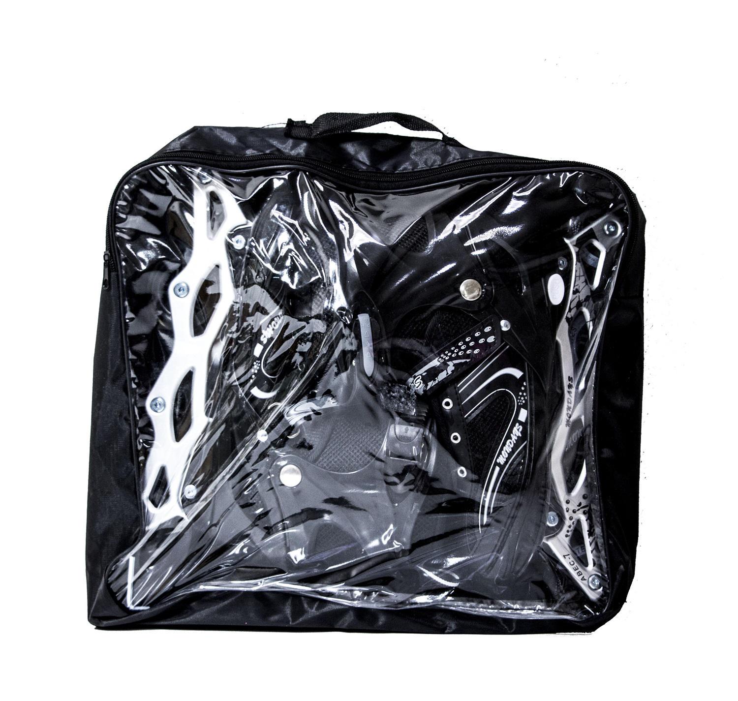 Роликовые коньки Happy Mondays колеса со светом PU 27-29,5 р. 43-46 см Black (692937574) - фото 2