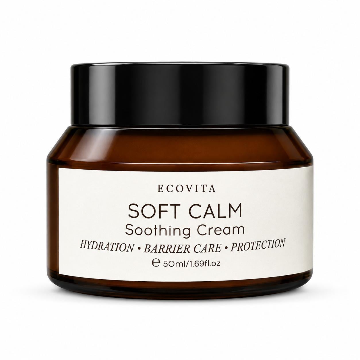 Крем для обличчя відновлювальний Ecovita Soothing SOFT CALM для сяйва шкіри 50 г (37897433)