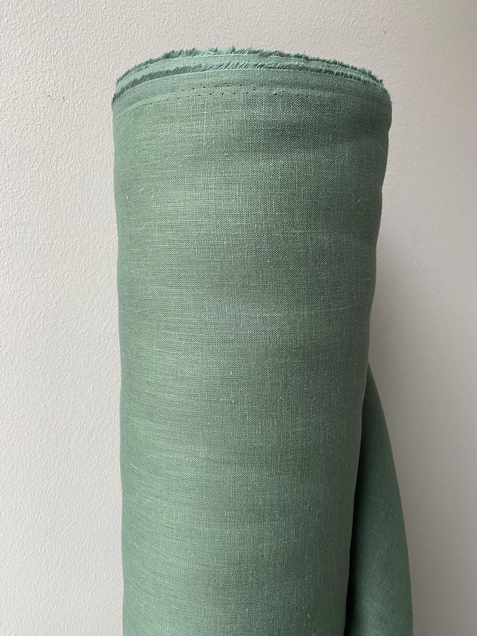 Ткань LINEN PLUS 100% лен 150 см 176 Зеленый - фото 6 Ткань LINEN PLUS 100% лен 150 см 176 Зеленый - фото 6