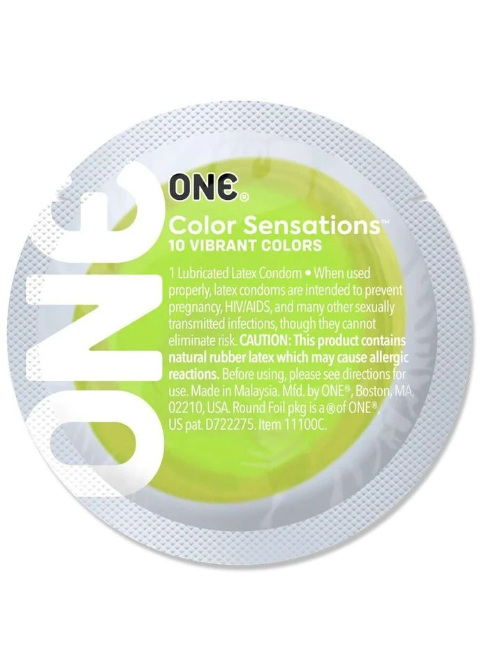 Презервативы One Color Sensation 3 шт. Салатовый