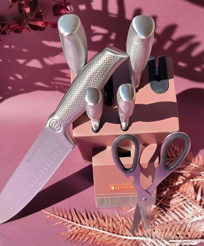 Набор кухонных ножей Edenberg с деревянной подставкой 7 (EB-11023) Набор кухонных ножей Edenberg с деревянной подставкой 7 (EB-11023)