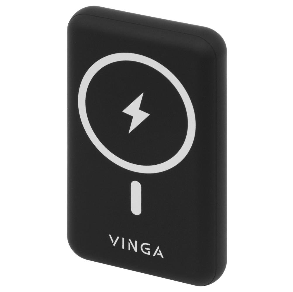 Повербанк Vinga 10000 mAh Wireless Magnetic QC/PD (VPBAMS10BK)