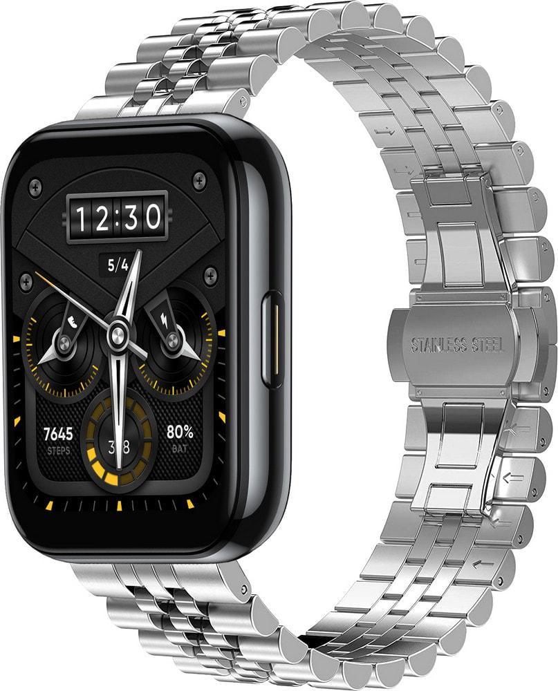 Браслет металлический Stech для Realme Watch 2/2 Pro Silver (37279-59)