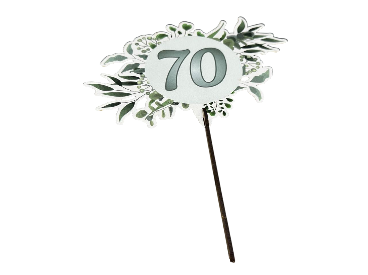 Заготівка-топер цифра 70 з фанери для декупажу 18 см (Т-1024)