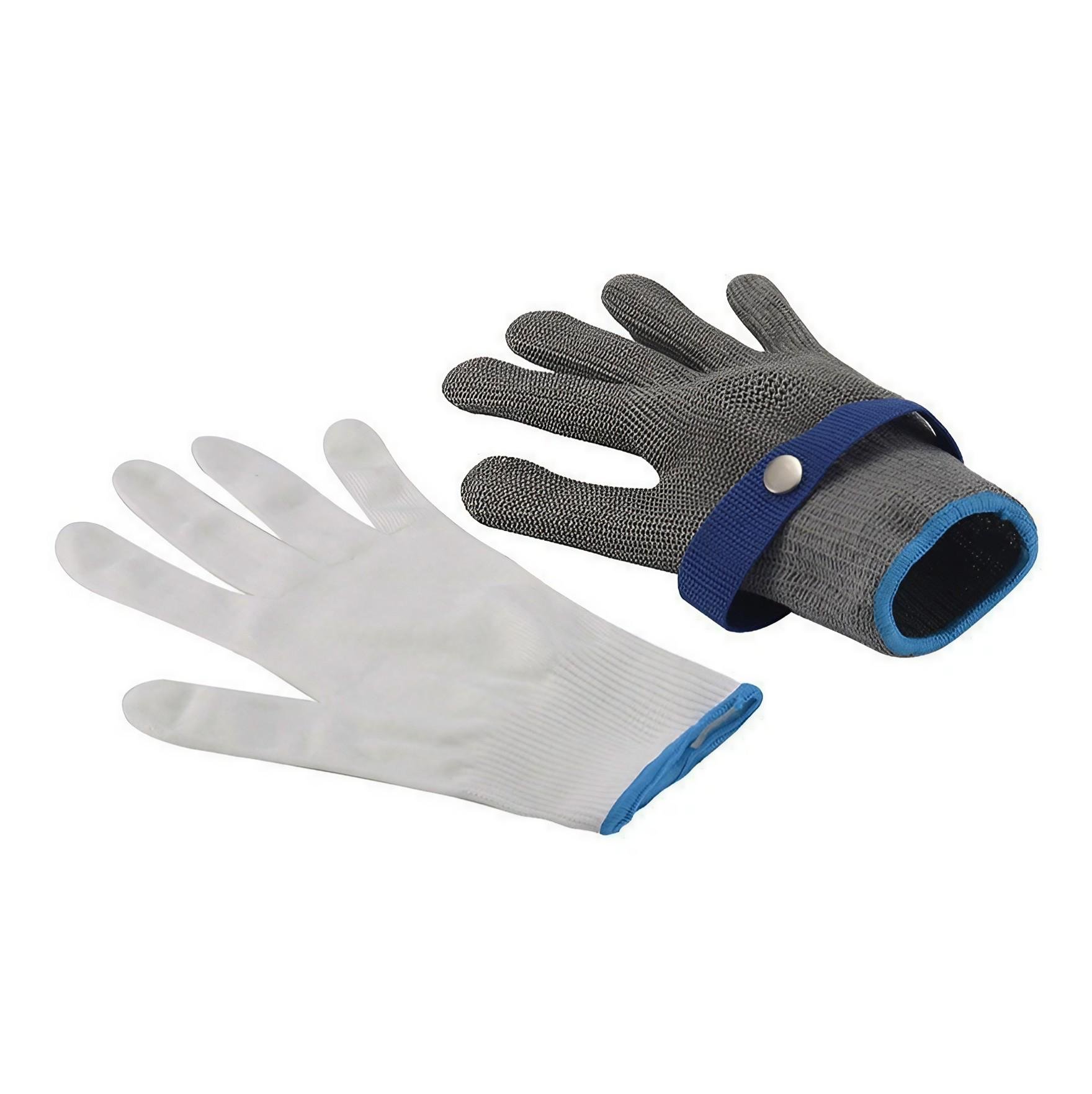 Перчатка металлическая на кухню для резки мяса и мытья посуды 1 шт.