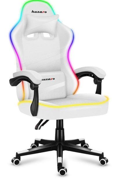 Крісло комп'ютерне для геймера Huzaro Force 4.4 RGB White (503196)