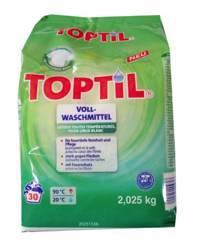 Стиральный порошок Toptil Vollwaschmittel для всех видов белья 2.025 кг 30 стирок (251536)