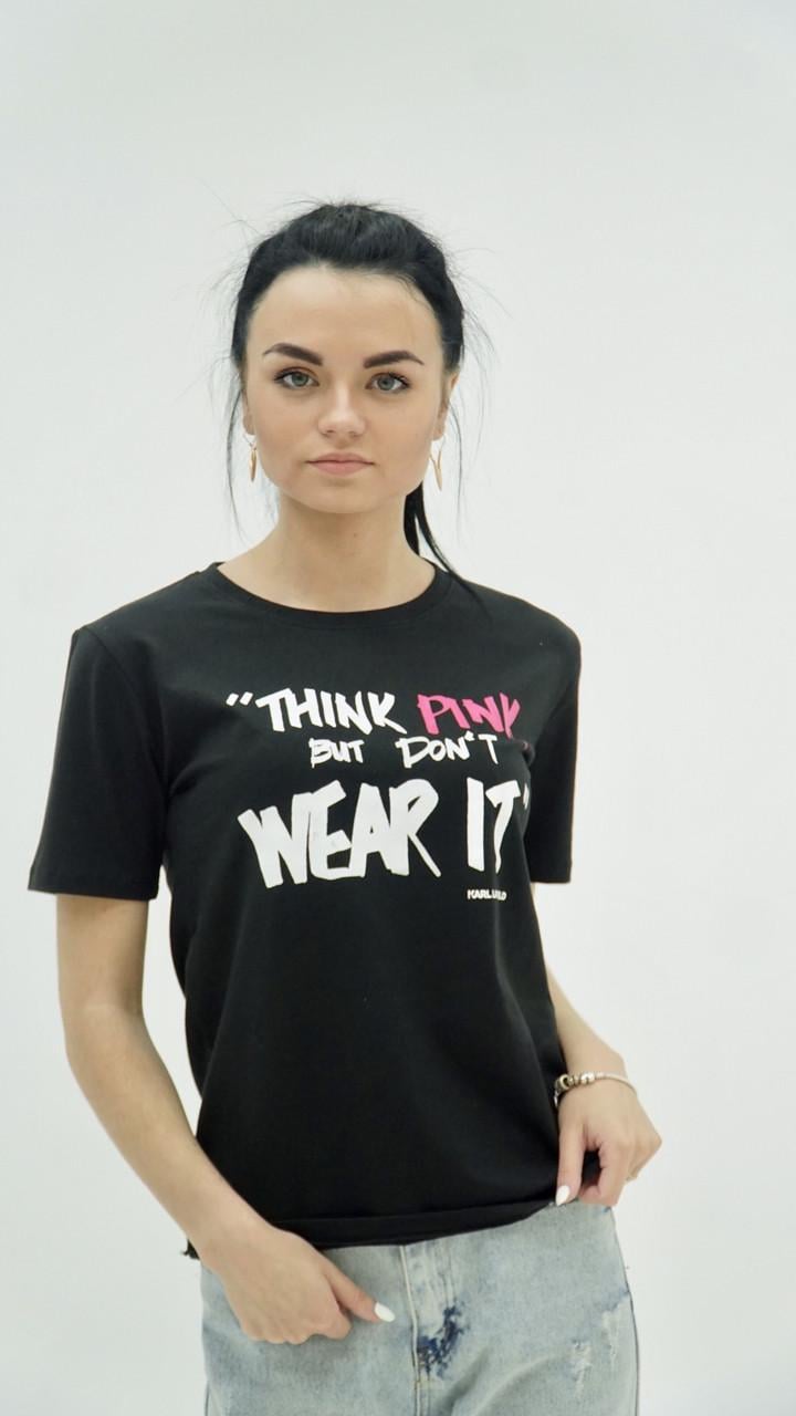 Футболка женская Karl Lagerfeld 80657 L Black