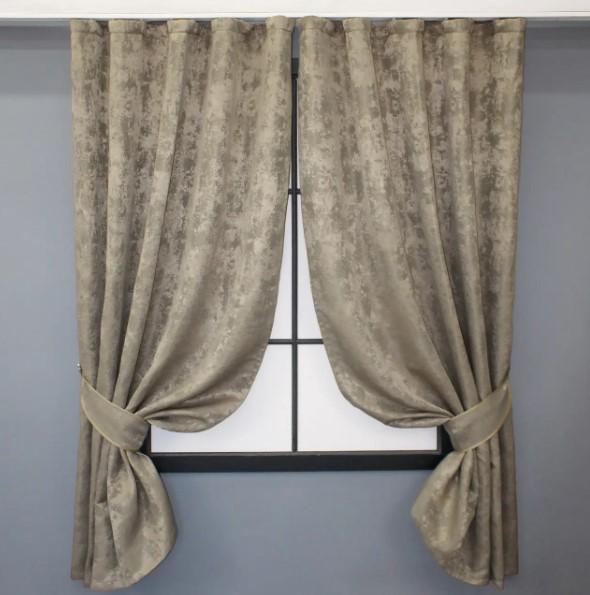 Комплект штор SULTAN XO жаккард 1,3х1,7 м 2 шт. Капучино (1683ш)