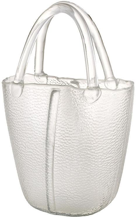 Ваза для квітів зі скла Дамська Сумочка 19,5х7,3х28 см