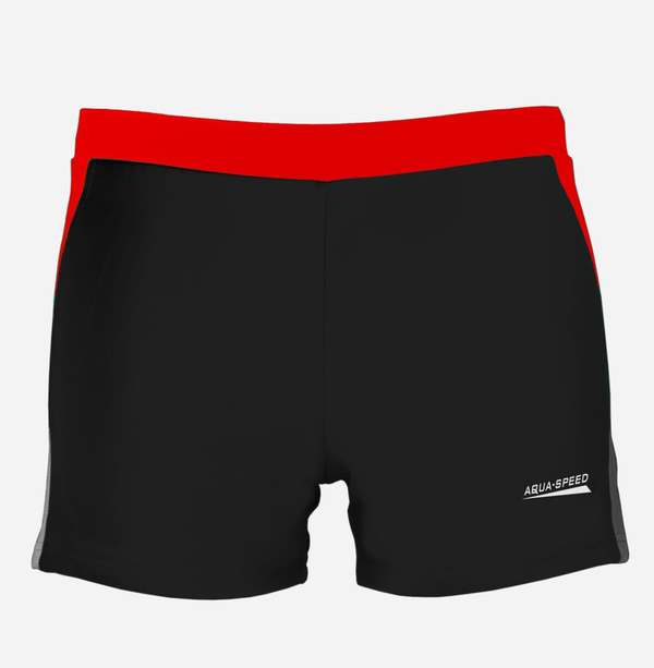 Плавки-боксери Aqua Speed DARIO XXL/р. 54 Чорний/Червоний/Сірий (6936116102136)