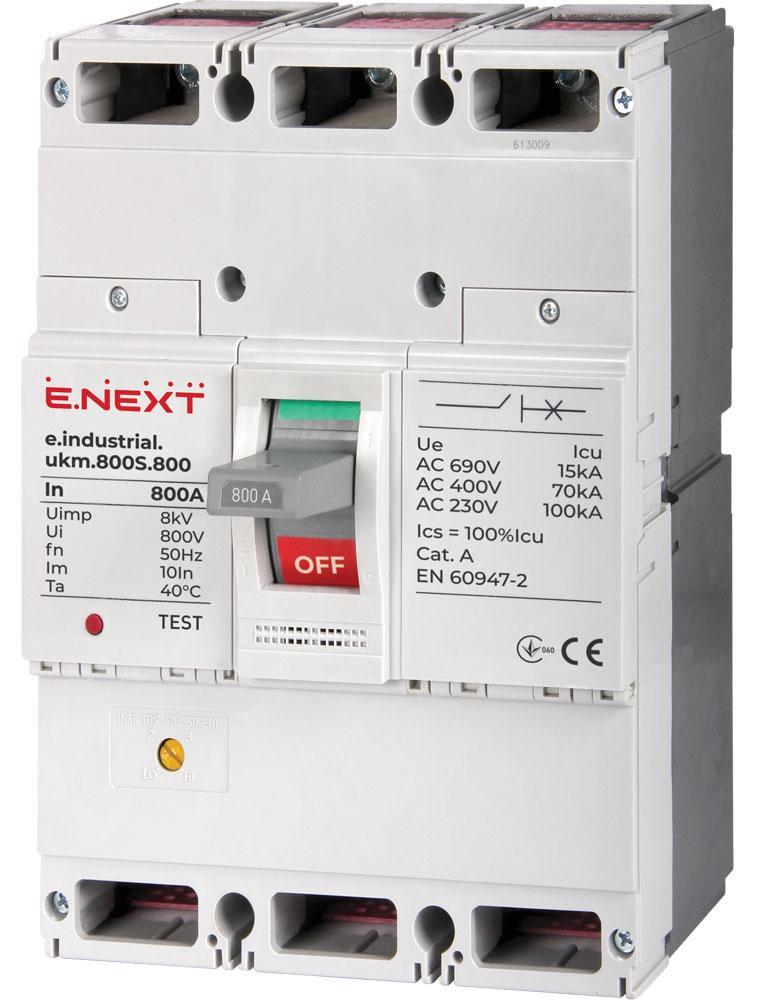 Автоматический выключатель E.NEXT e.industrial.ukm.800S.800 3Р 800А 70кА (i0010012)
