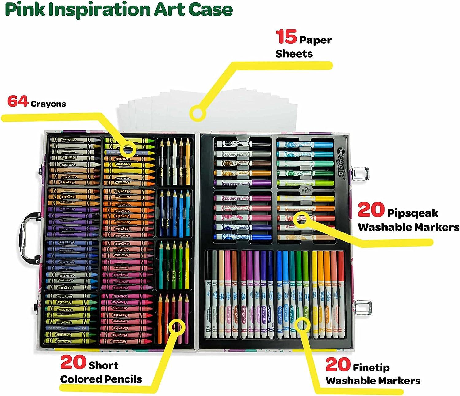 Набор для рисования Crayola Inspiration Art Case 140 шт. Pink (12088993) - фото 5