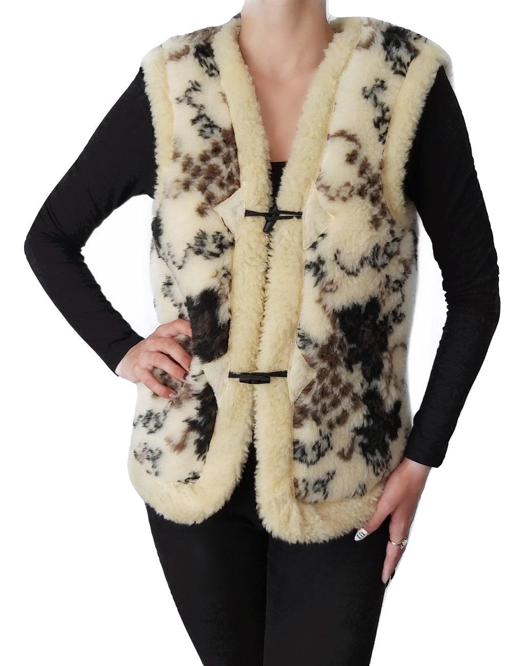 Жилетка з овчини еко-шерсть тепла Виноград р. 54 (288) - фото 2 Жилетка з овчини еко-шерсть тепла Виноград р. 54 (288) - фото 2