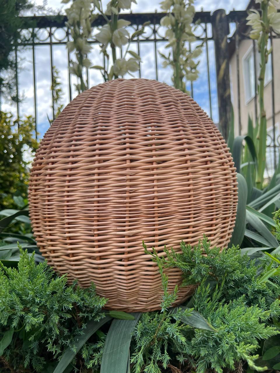 Абажур плетеный из лозы 30х30 см (27271830) - фото 3