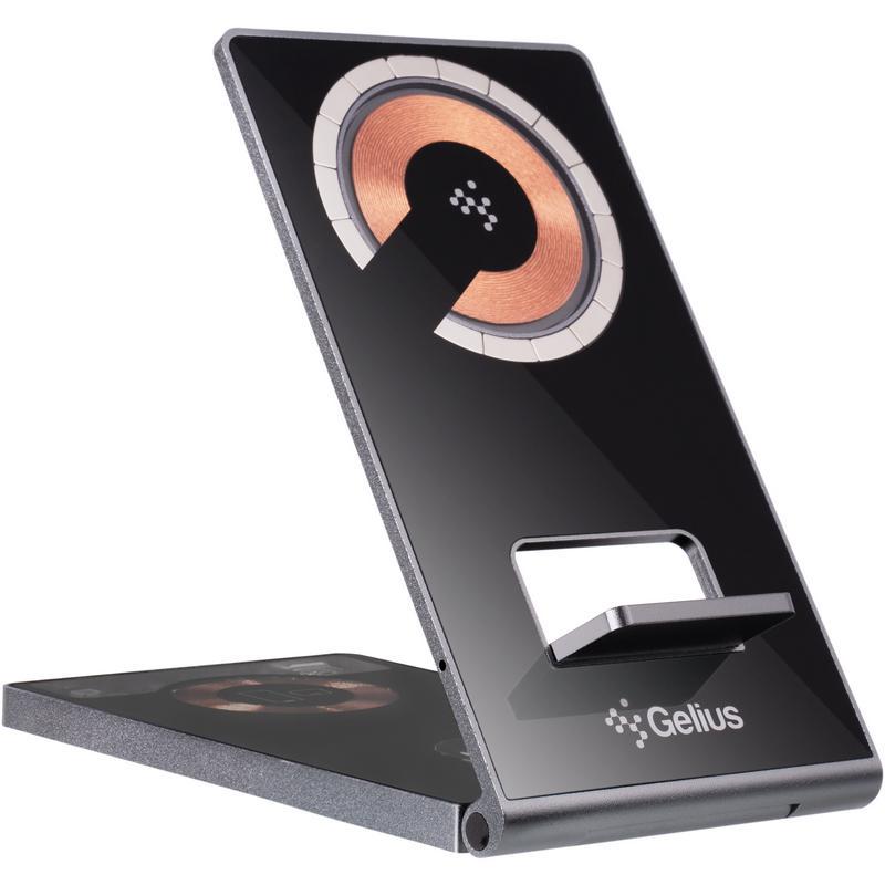 Зарядний пристрій бездротовий Gelius Union GP-WC010 IncRedible series 3в1 15W Black (57999) - фото 8