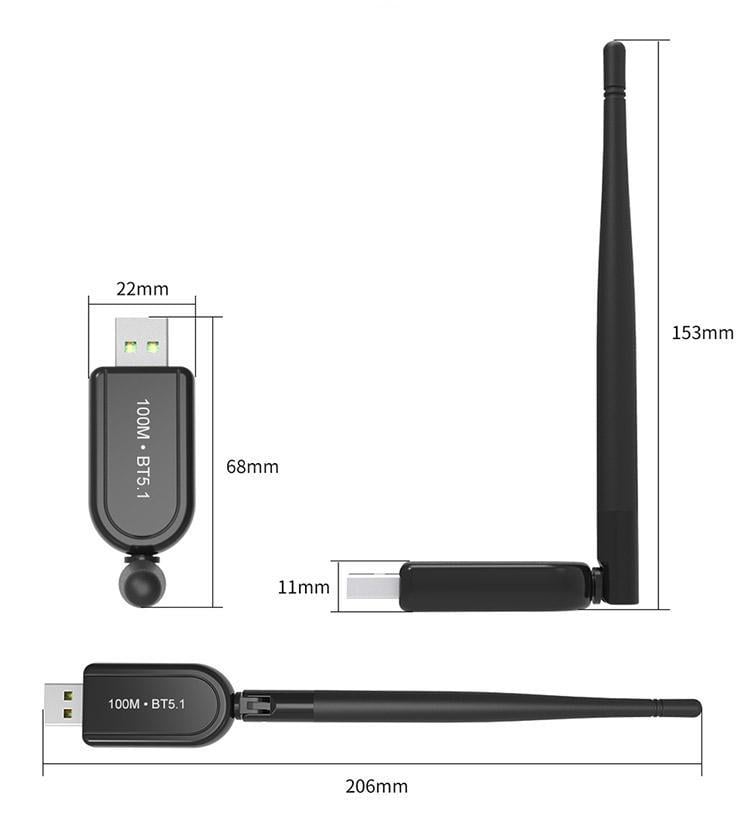 Адаптер Erston Bluetooth 5.1 с антенной - фото 10