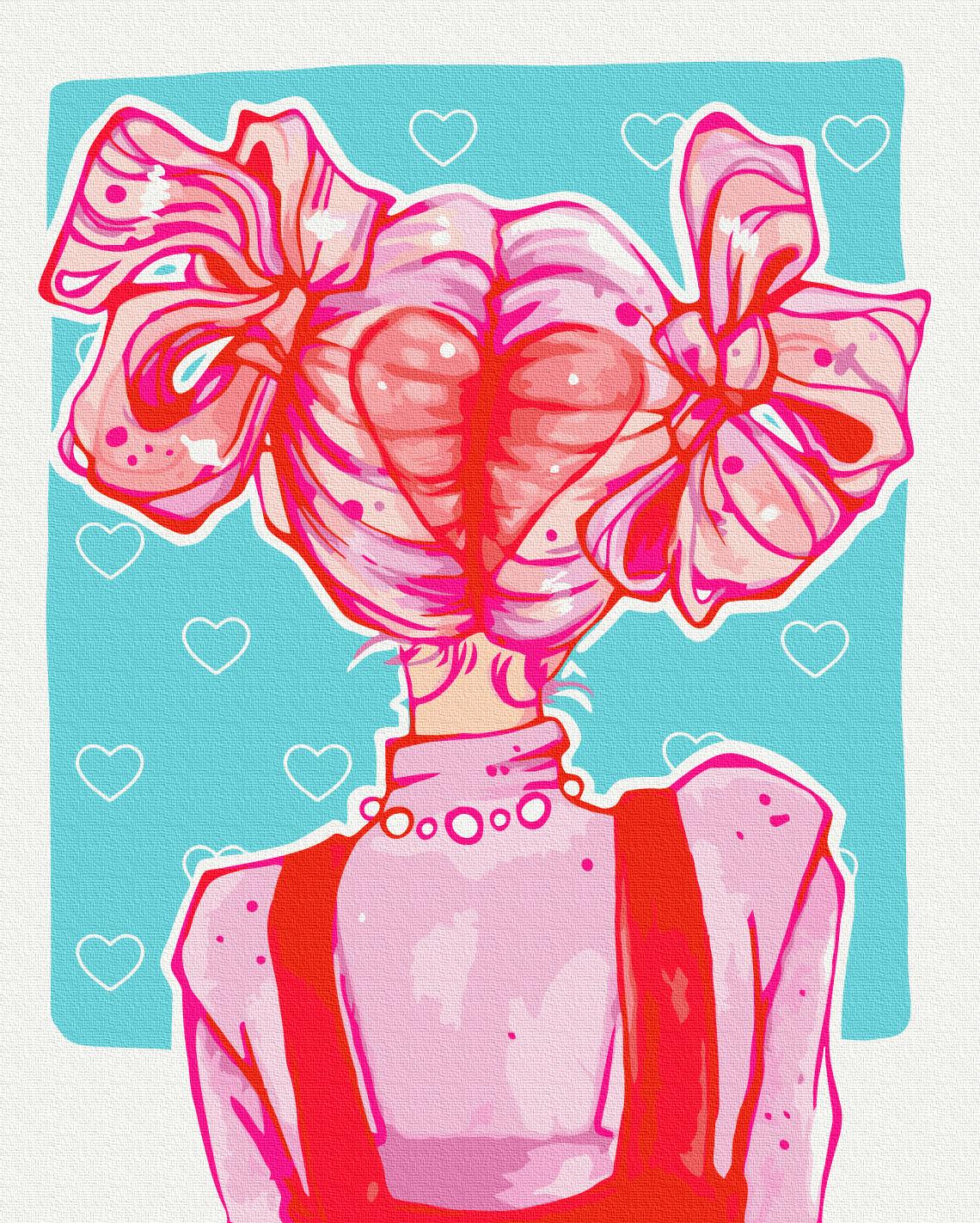 Картина за номерами Brushme Рожевий образ 48x60 см (BS53900L)