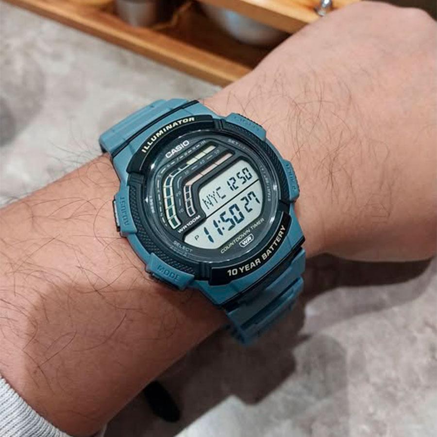 Наручний годинник чоловічий Casio WS-1800-2A 10 Year Battery Timeless Collection Casio Collection з водозахистом 100 м та підсвіткою (2974419314) Наручний годинник чоловічий Casio WS-1800-2A 10 Year Battery Timeless Collection Casio Collection з водозахистом 100 м та підсвіткою (2974419314)