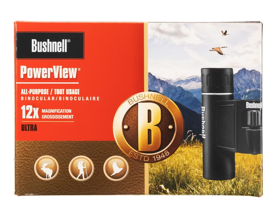 Бінокль військовий Bushnell PowerView 12x25 (131225) - фото 6