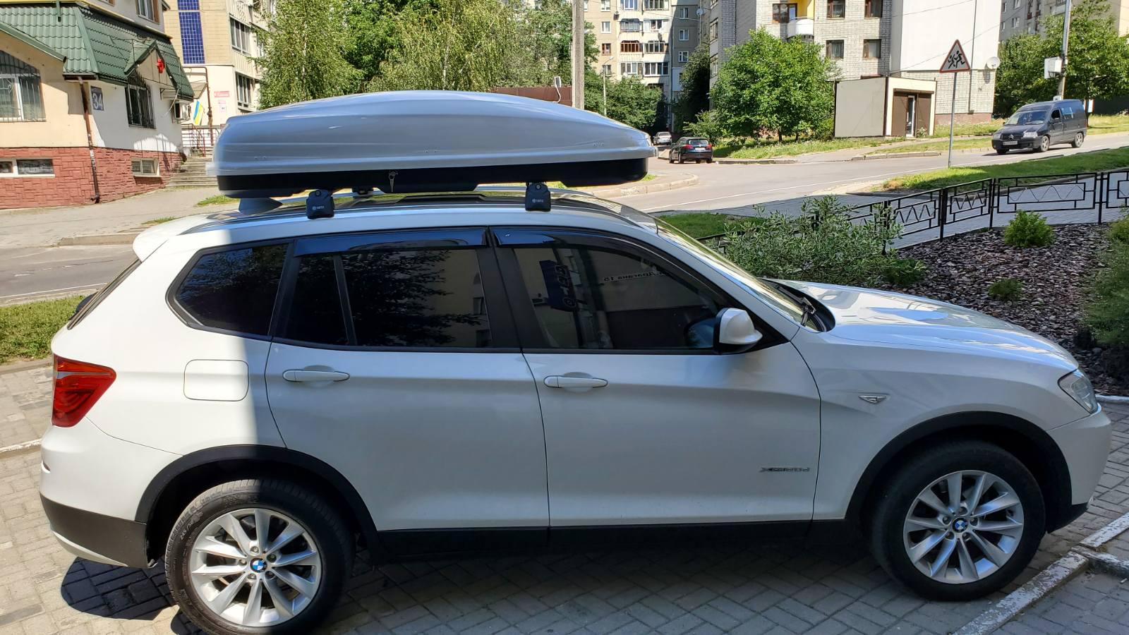 Автобокс на дах автомобіля Amos Travel Pack 420 л White (A420TPW) - фото 9