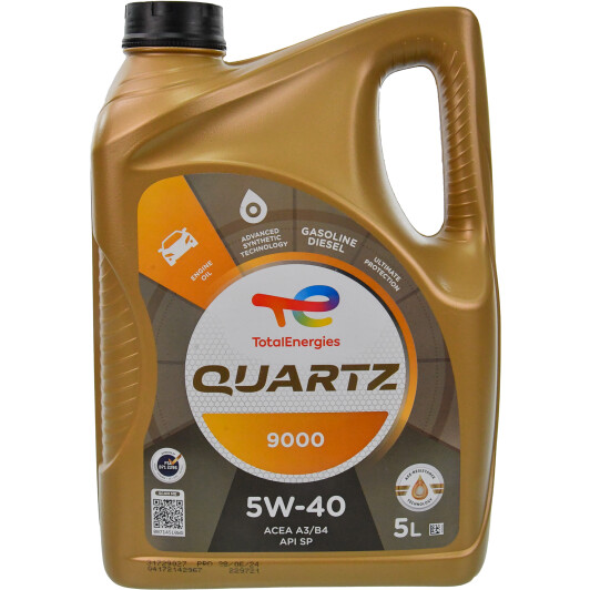 Моторна олива Total Quartz 9000 A3/B4 SP 5W-40 5 л (148650)