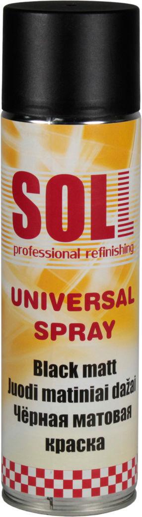 Краска-спрей SOLL 500 мл Черный матовый (S700001) Краска-спрей SOLL 500 мл Черный матовый (S700001)