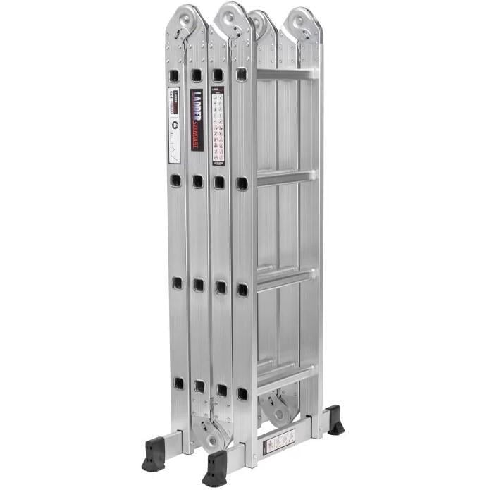 Лестница-трансформер Ladder STANDARD алюминиевая/4х3 ступени/двусторонняя/расставная (20133) - фото 13