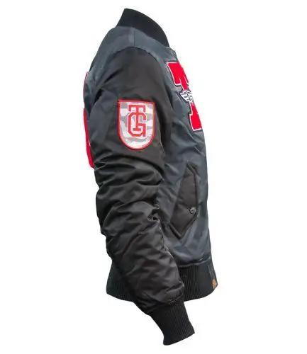 Бомбер Top Gun Stadium Varsity Jacket M Charcoal (TGJ1636CHM) - фото 3