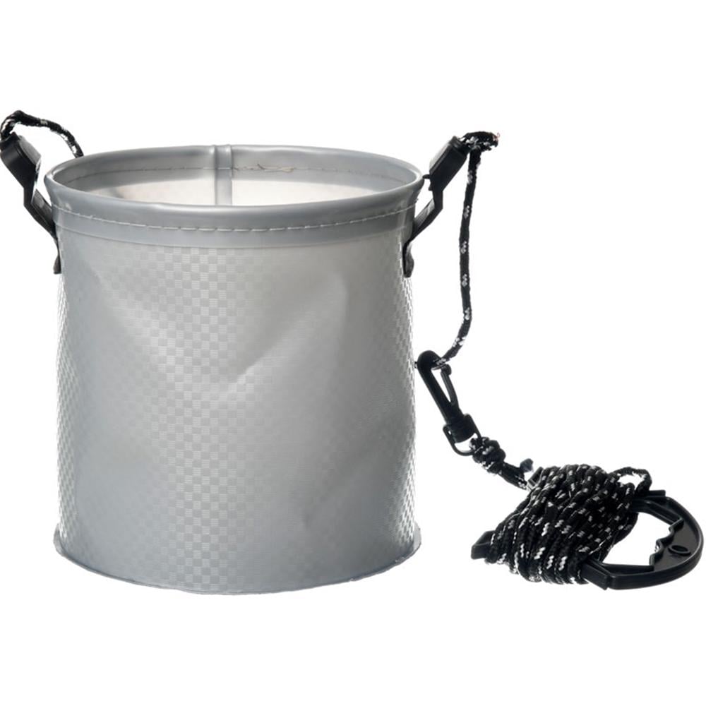 Ведро для воды со шнуром Flagman Gray Eva Bucket Round 5 л (FGEVA006) - фото 1