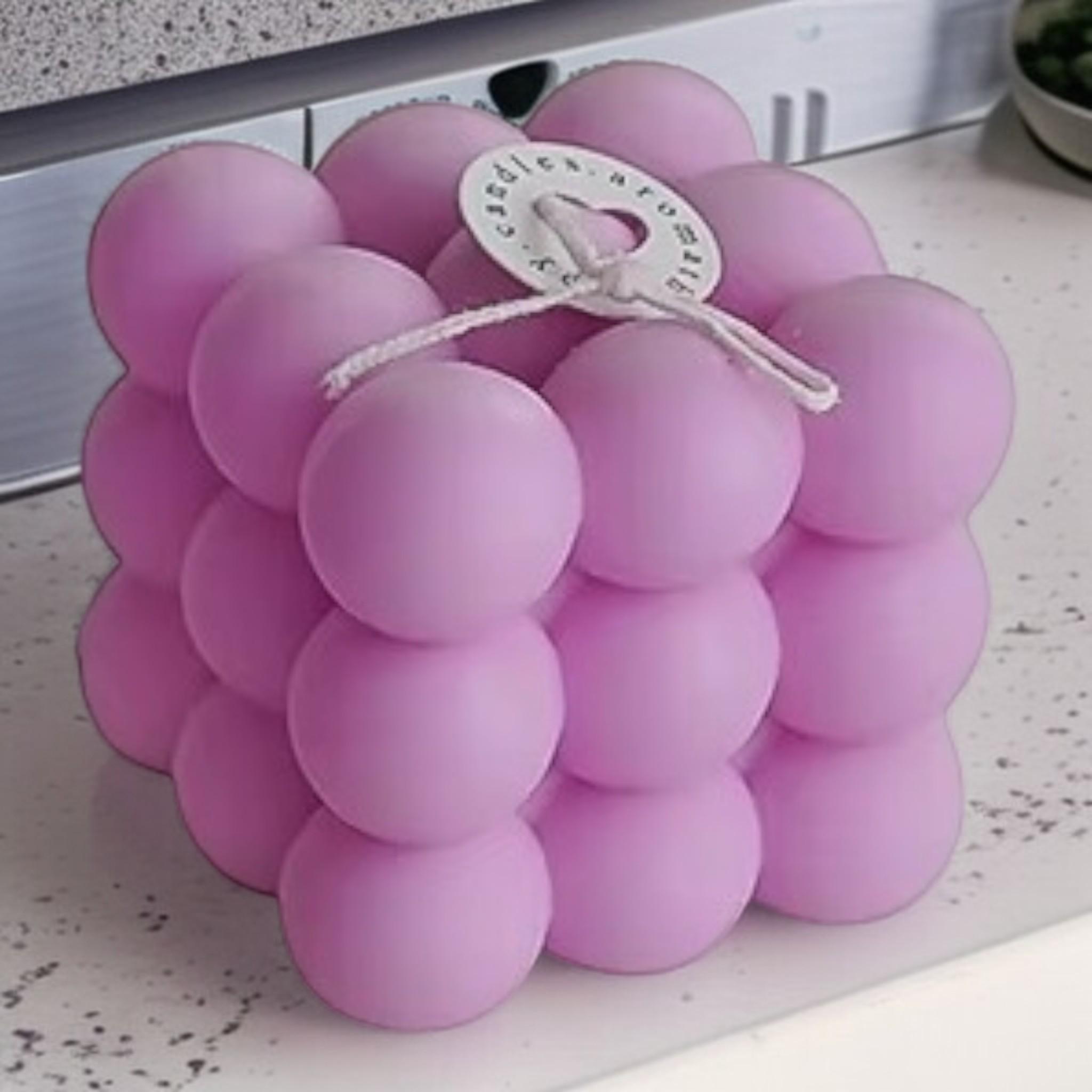 Свічка Du Song бульбашково-кубічна Яскраво-фіолетовий (00023) - фото 1 Свічка Du Song бульбашково-кубічна Яскраво-фіолетовий (00023) - фото 1