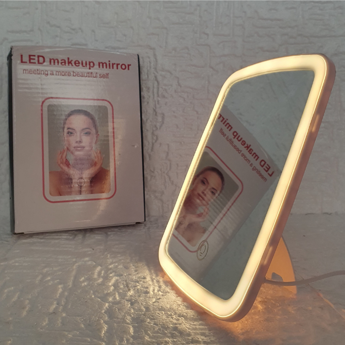 Зеркало для макияжа Makeup Mirror с LED подсветкой Белый (VE-118) - фото 3