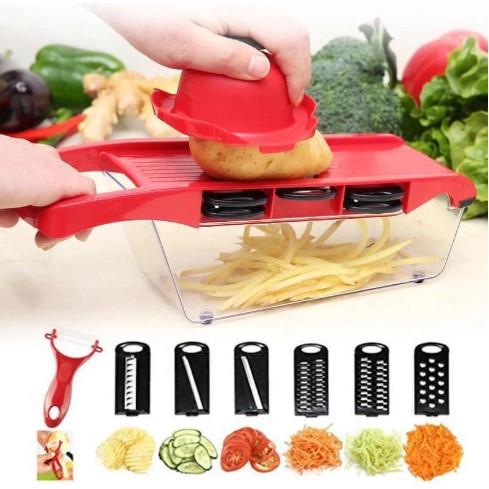 Терка-овочерізка Mandoline Slicer 6в1 з контейнером - фото 2