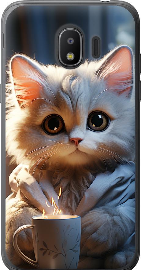 Чохол на Samsung Galaxy J2 2018 Білий кіт (5646u-1351-42517)