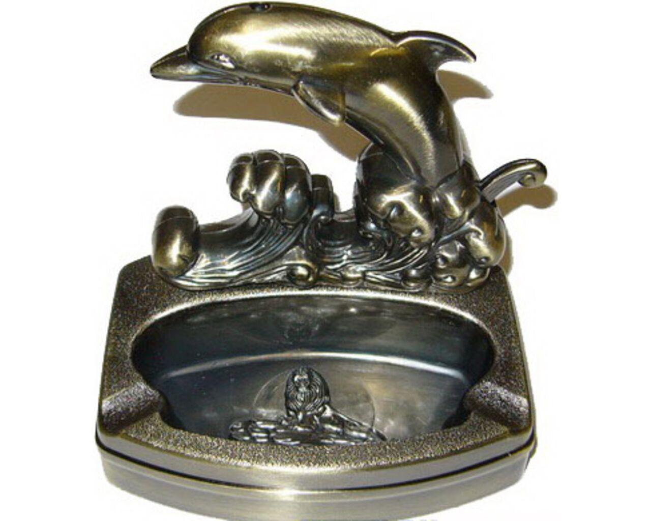 Пепельница Дельфин с зажигалкой и подставкой