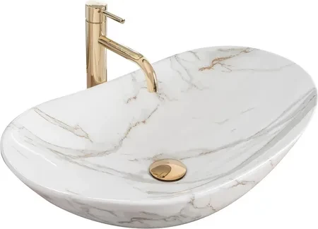 Умивальник Rea Royal 60 см Shiny Aiax Marmur (ReaU8548)