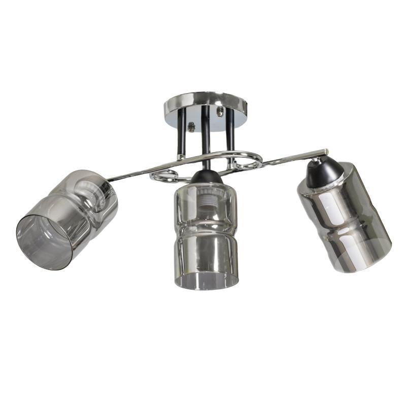 Люстра потолочная на 3 плафона Svet SC-9130/3 CR+BK Хром