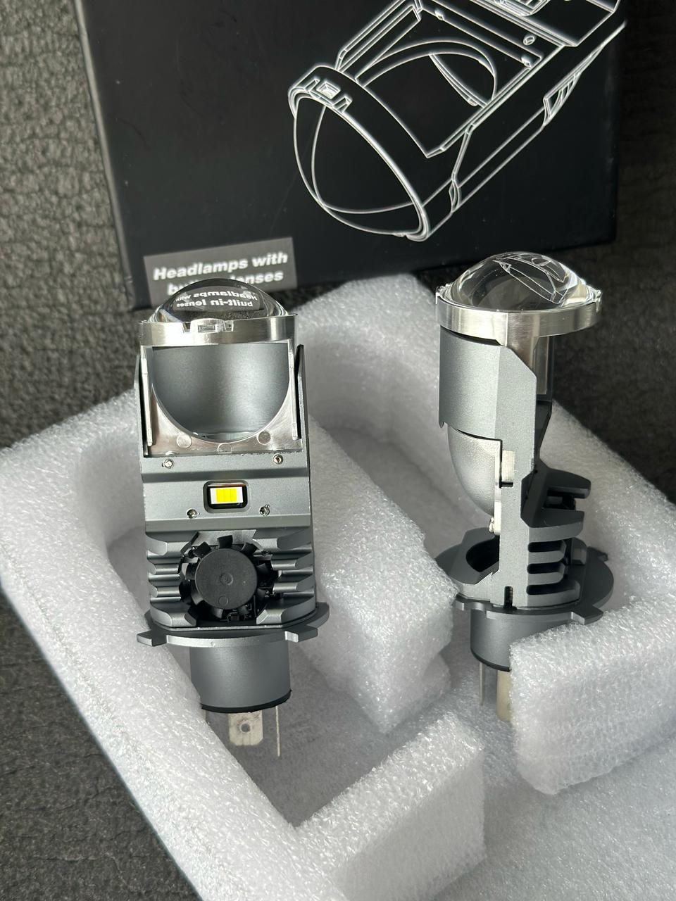 Автомобильные лампы H4 F40B Bi-LED мини-линзы 80W 6000K 12V 2 шт. - фото 6 Автомобильные лампы H4 F40B Bi-LED мини-линзы 80W 6000K 12V 2 шт. - фото 6