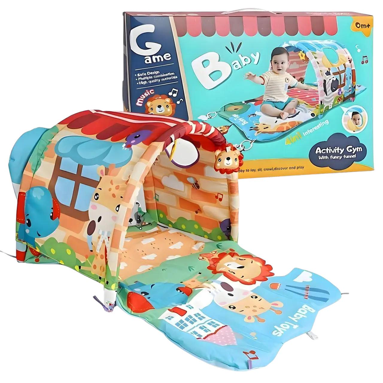 Ковер игровой детский 4в1 с туннелем и игровыми эл (918-001) - фото 2